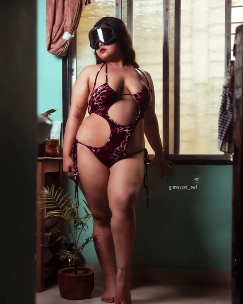 Image of Bengali Model MISHKASAYS Full Nude Bikini Strip Jiggling Big Boobs