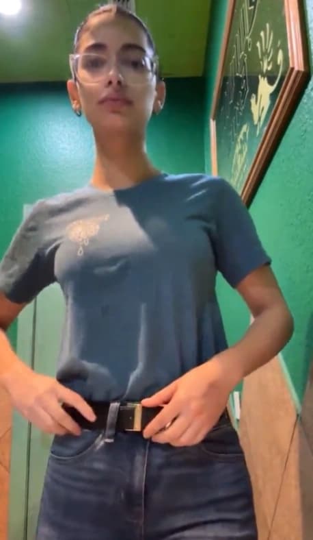 Slim Desi Girl Topless Teasing Her Perky Boobs Before a Hard Fuck