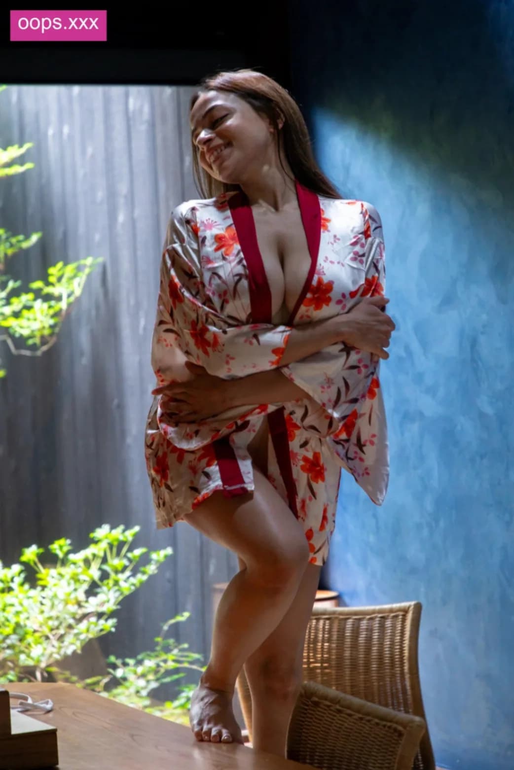 Image of Ashwitha Leaked OnlyFans Pics In Hot Japanese Kimono Teasing Her Naked Body