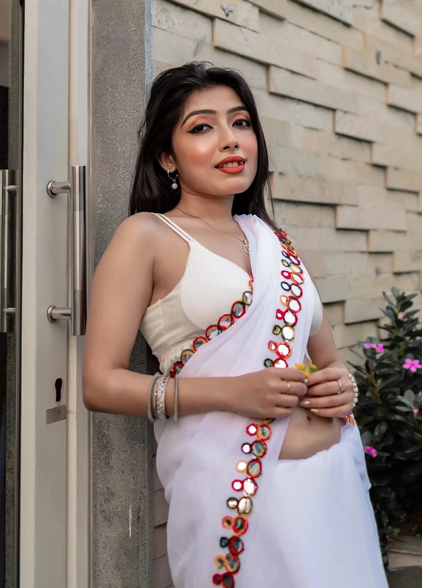 Misti Halder Nude Model Spreads Ass and Presses Boobs for Pussy Closeup