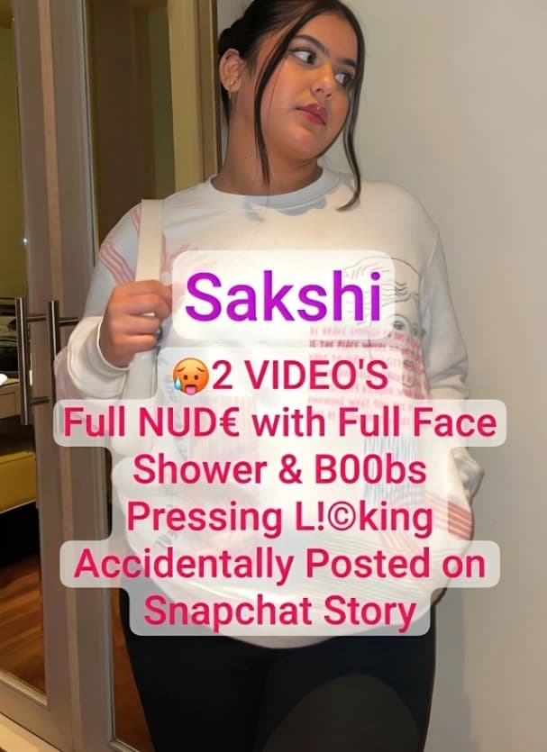 Famous Influencer Sakshi Leaked Nude Videos Full Face Shower and Boobs Pressing Snapchat