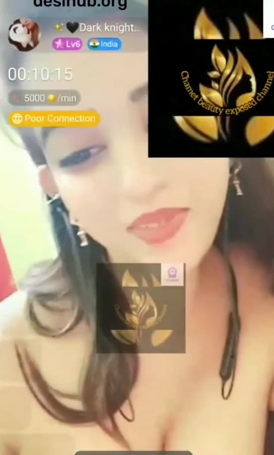 Stunning Chamet Girl Dark Knight Nude Exposing Big Boobs and Fingering Wet Pussy on Live