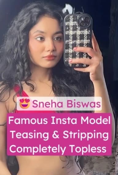 Sneha Biswas Nude Topless Tease and Strip Leaked Video