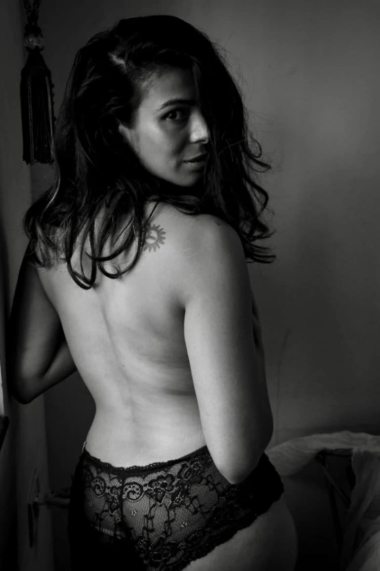 Image of Stunning Desi Model Flaunts Her Nude Boobs in a See-Through Top Pics